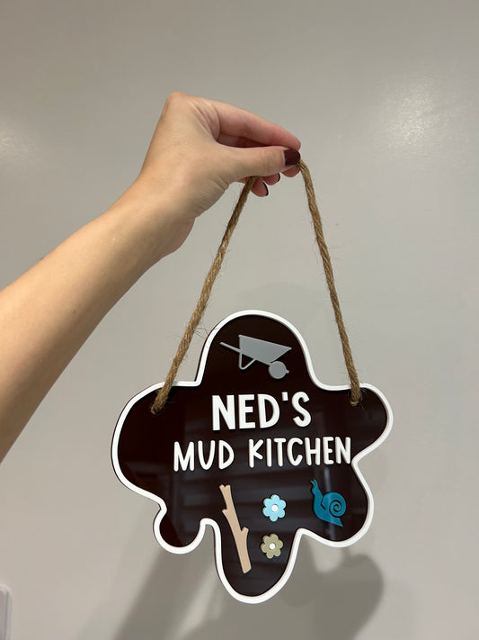 Mud Kitchen Sign