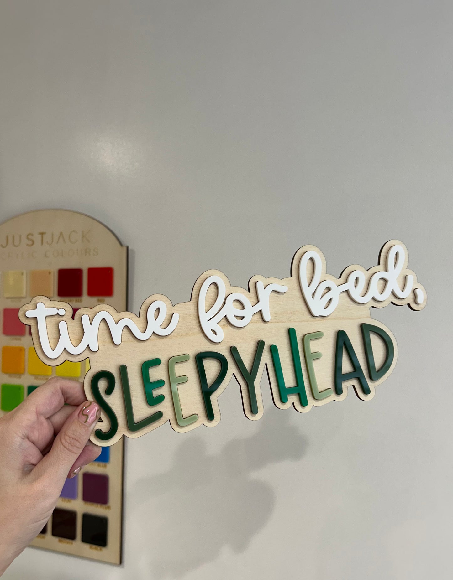Time for Bed, Sleepyhead sign