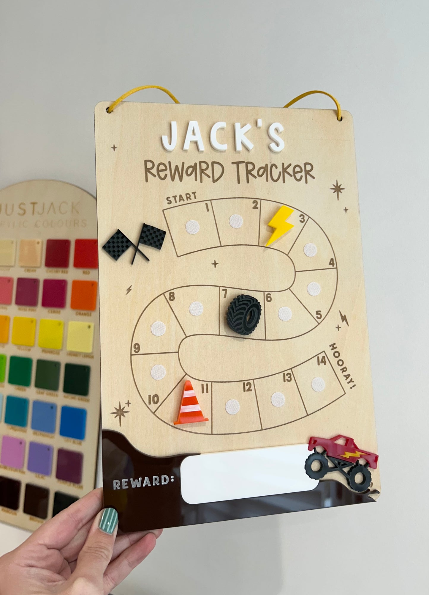 Personalised Monster Truck Reward Chart