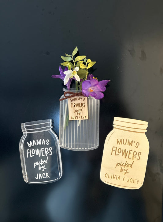Mothers Day Flower Vase Fridge Magnet