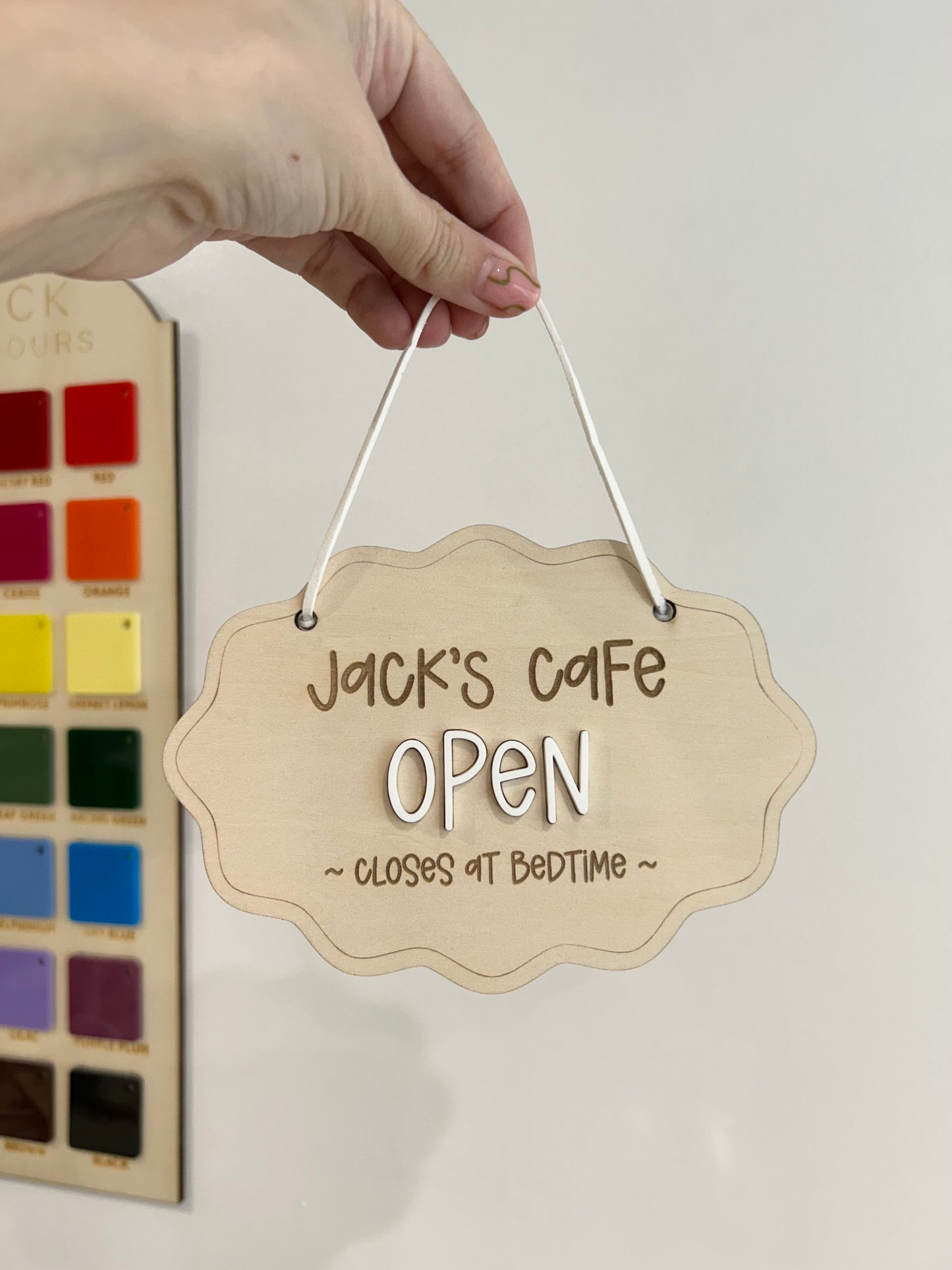 Personalised Cafe Sign