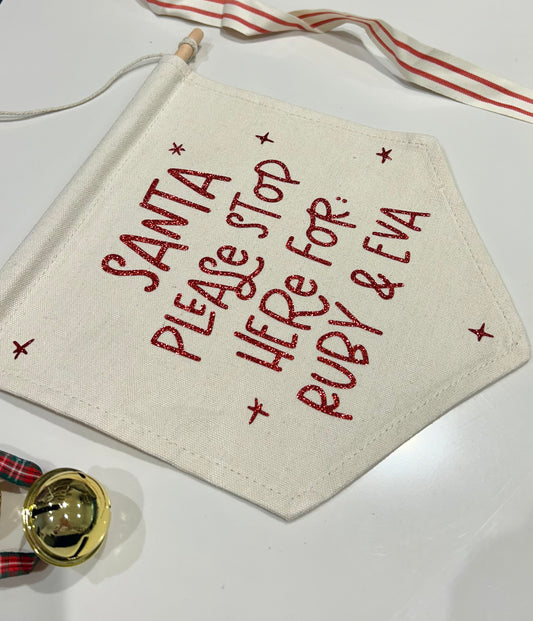 Personalised Santa Flag