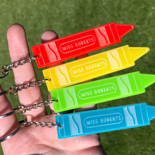 Personalised Teacher Keyring