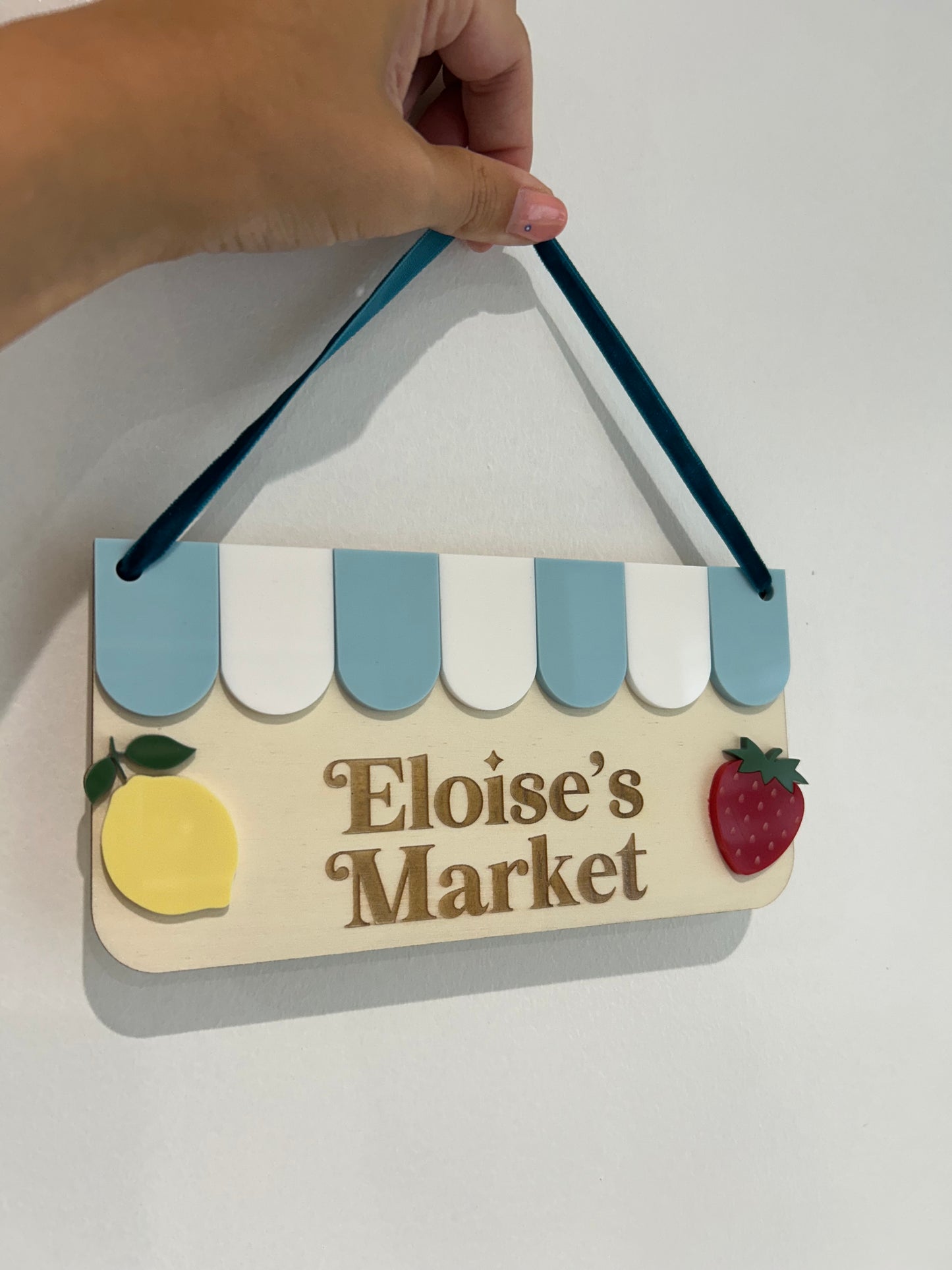Wooden Kitchen Market Sign