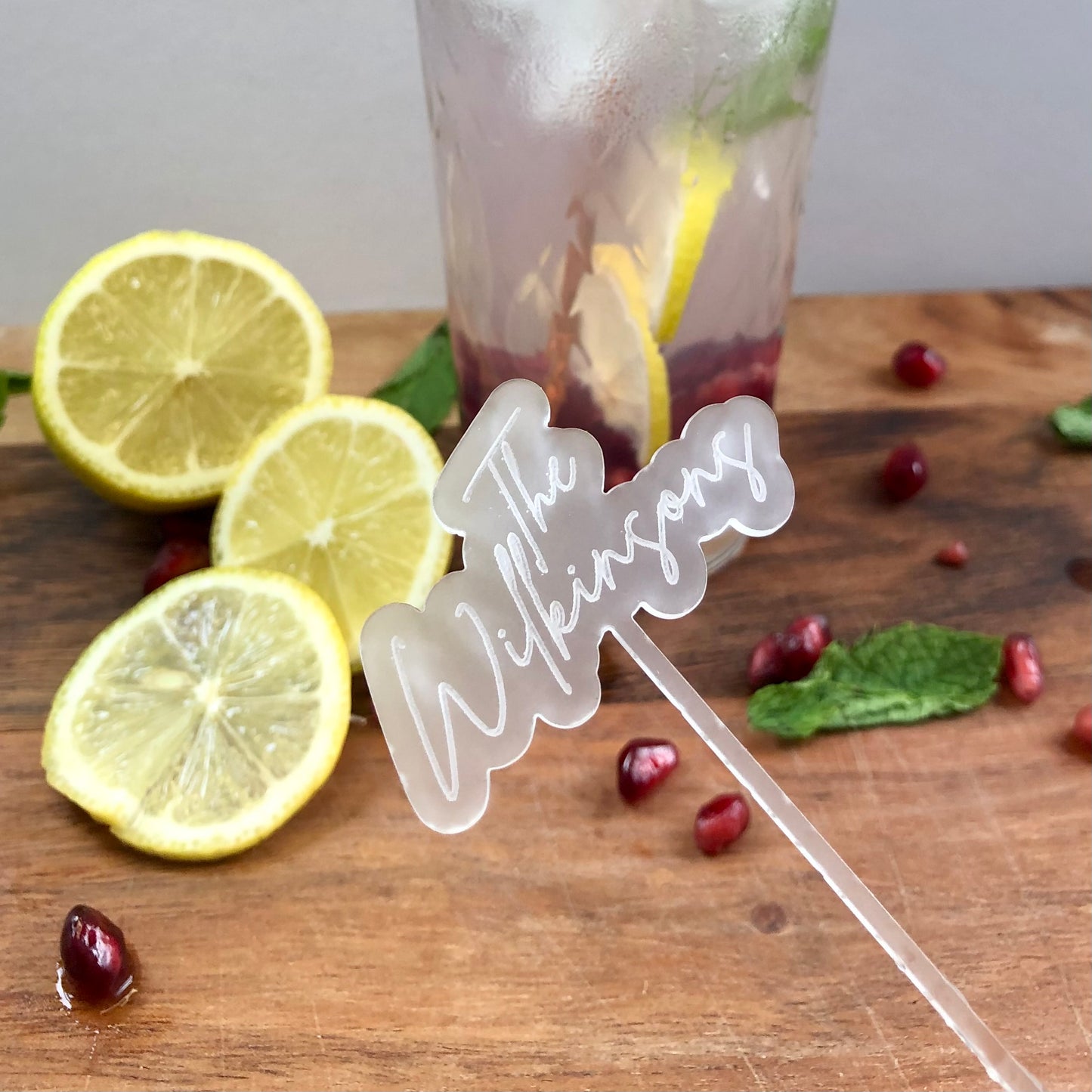 Personalised Wedding Cocktail Drink stirrer | Wedding Favours | Wedding place names.