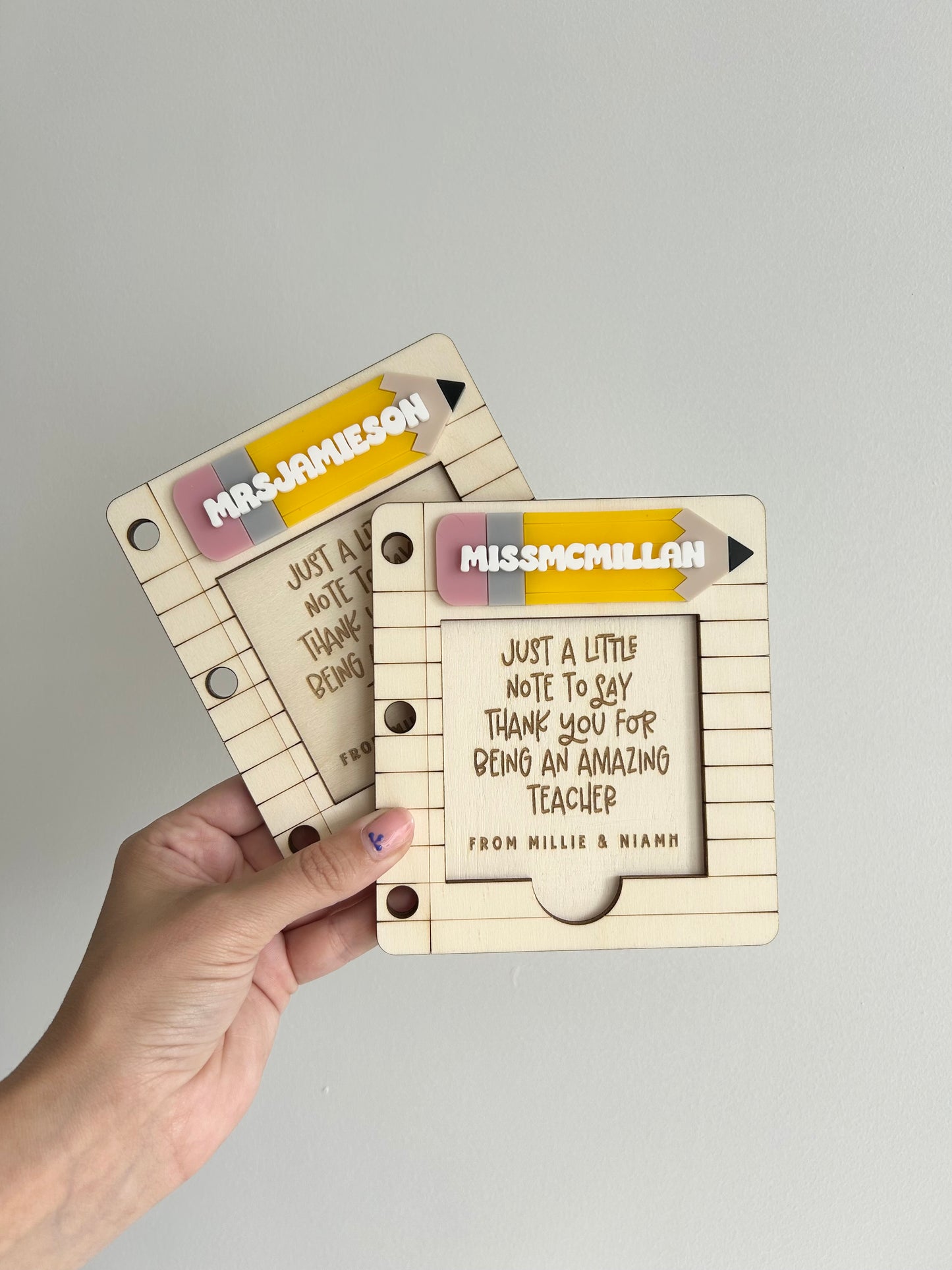Teacher Gift Post-It Note Holder