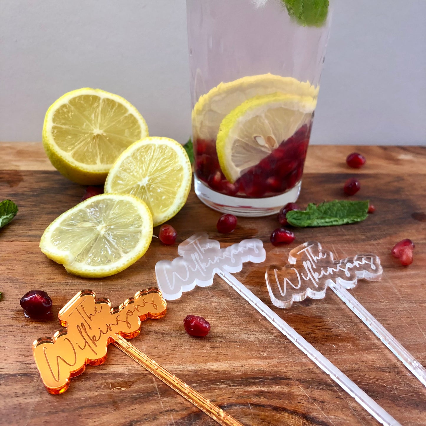 Personalised Wedding Cocktail Drink stirrer | Wedding Favours | Wedding place names.