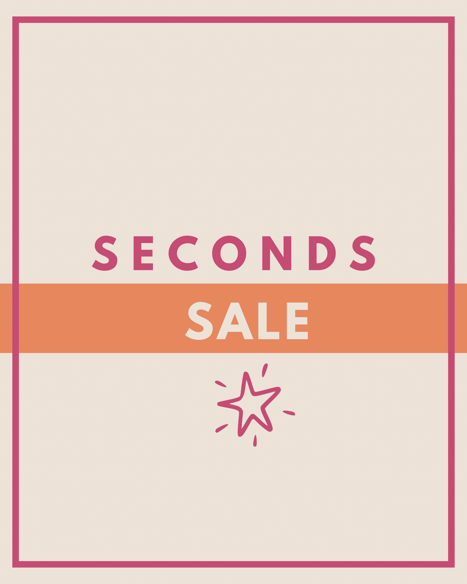 Seconds Sale