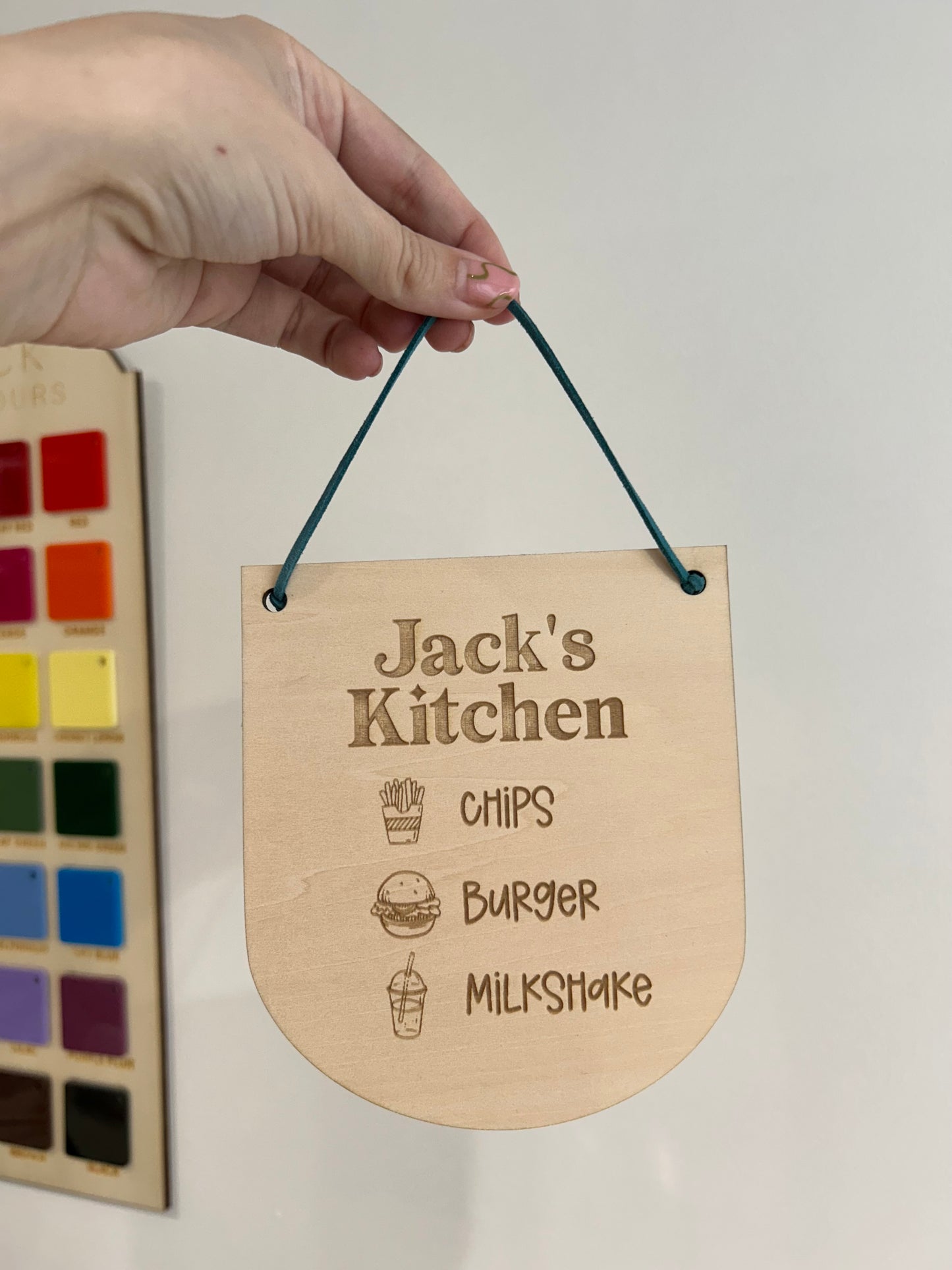Personalised Kitchen Menu Sign