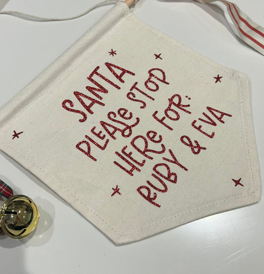 Personalised Santa Flag