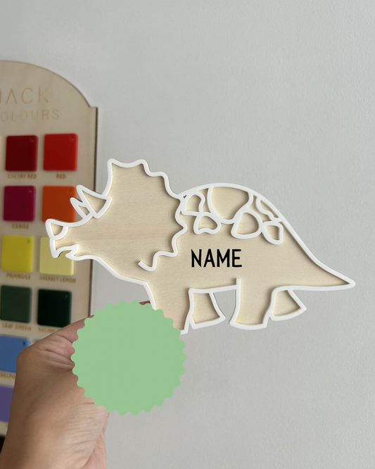 Dino Name Sign
