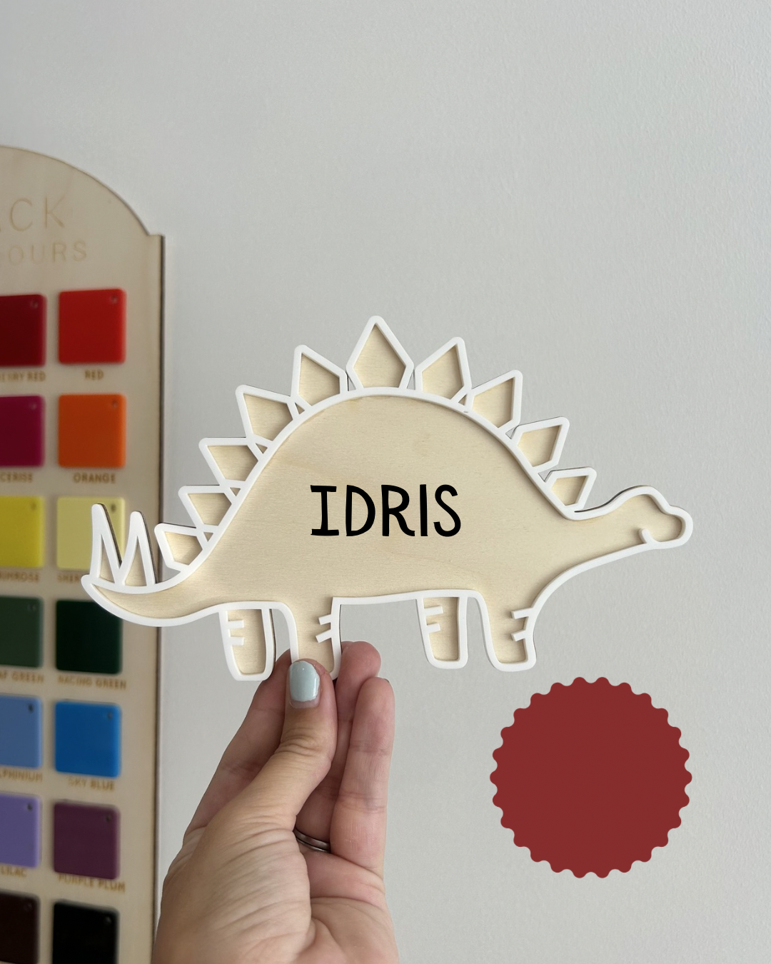 Dino Name Sign