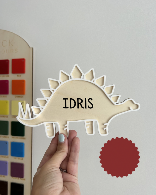Dino Name Sign