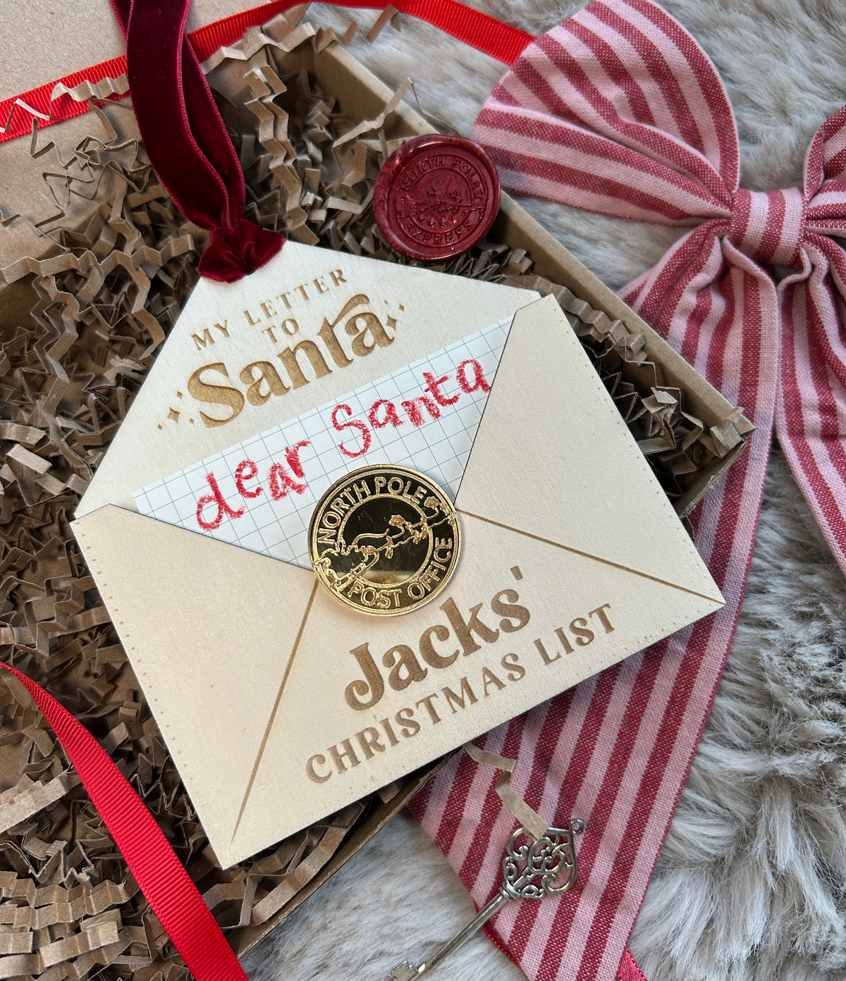 Custom Santa Letter holder ornament