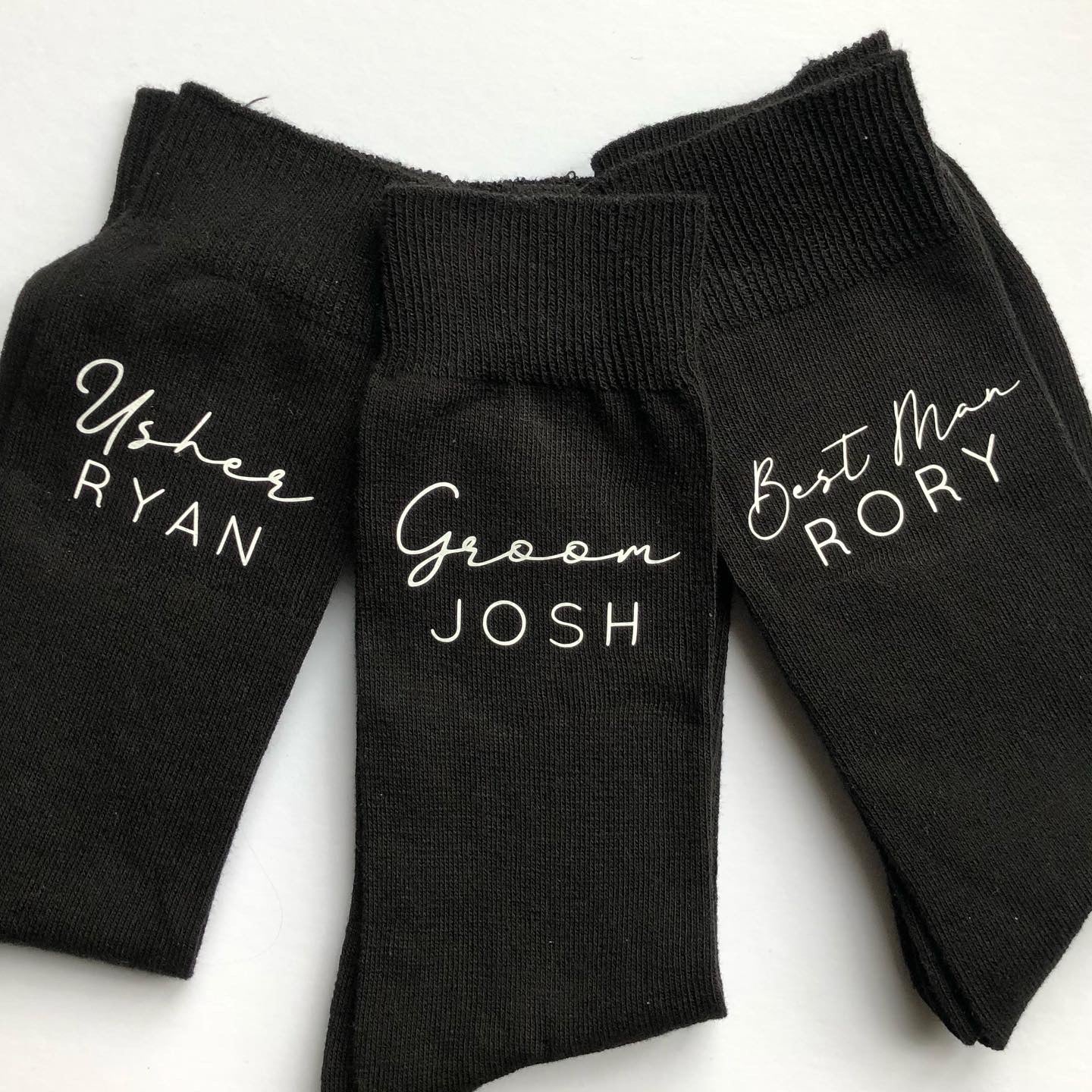 Men’s Personalised Socks | Best man socks | Wedding favour, Groomsman & Usher gift