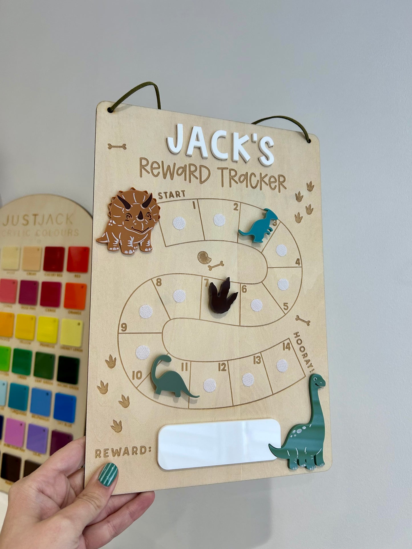 Personalised Dinosaur Reward Chart