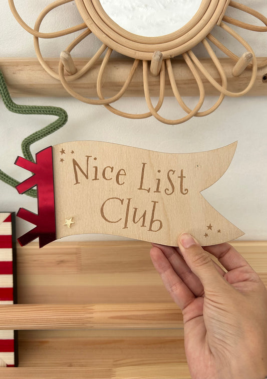 Nice List Club- Mirrored decor