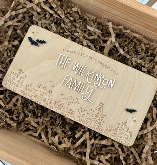 Custom Boo Basket Plaque