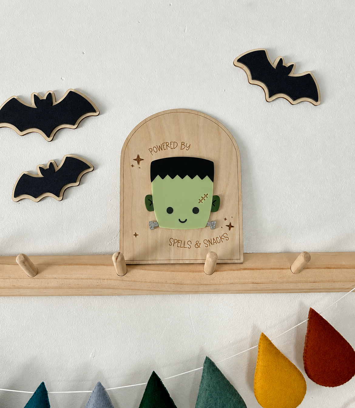 Frankenstein Wall Plaque Halloween