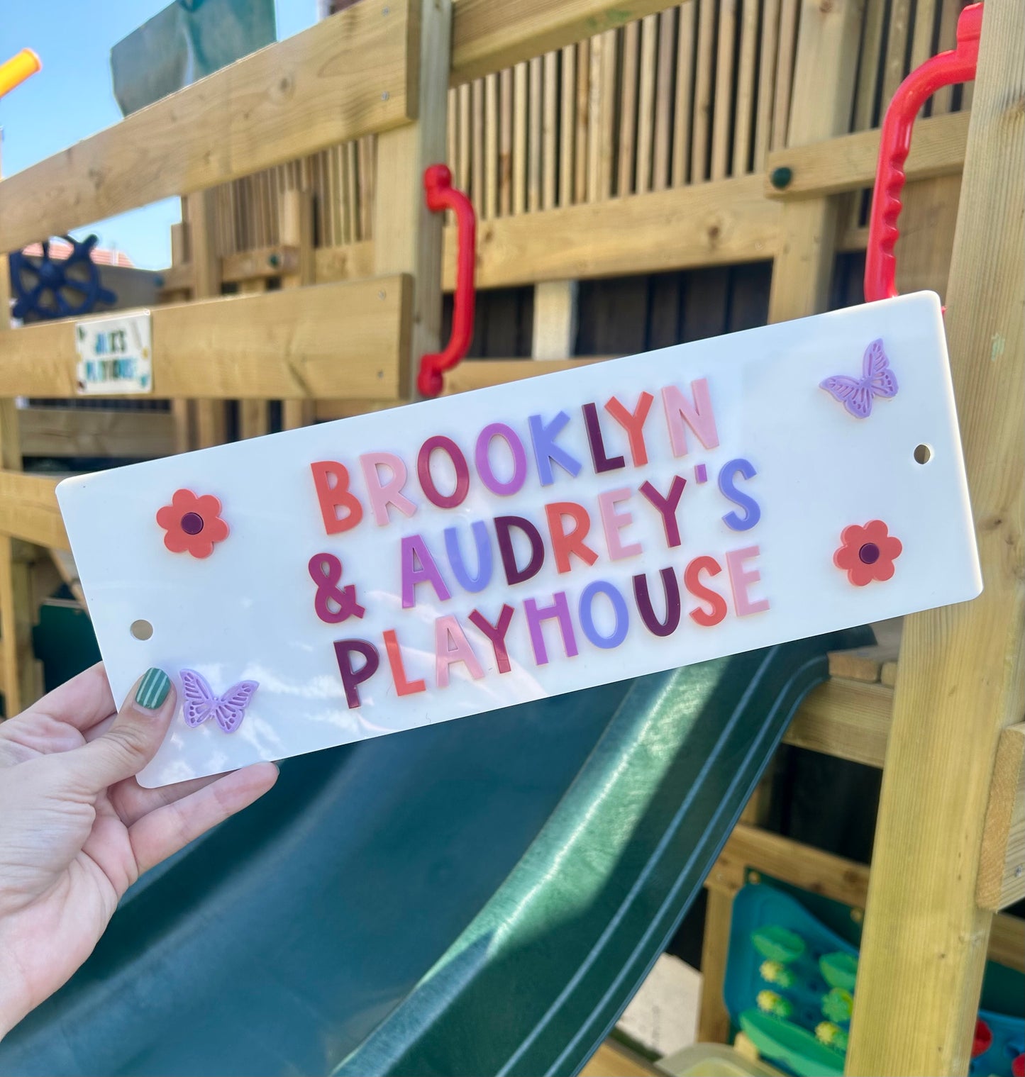 Outdoor Playhouse Sign