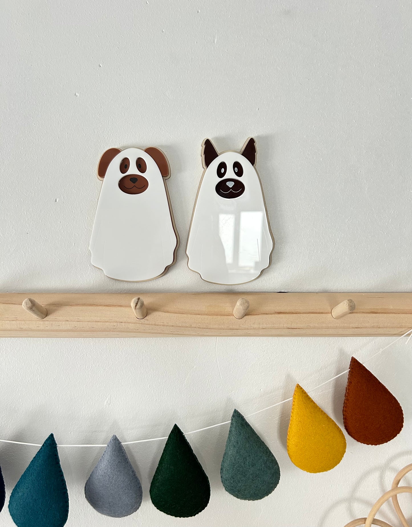 Dog Ghost Wall Shape Halloween