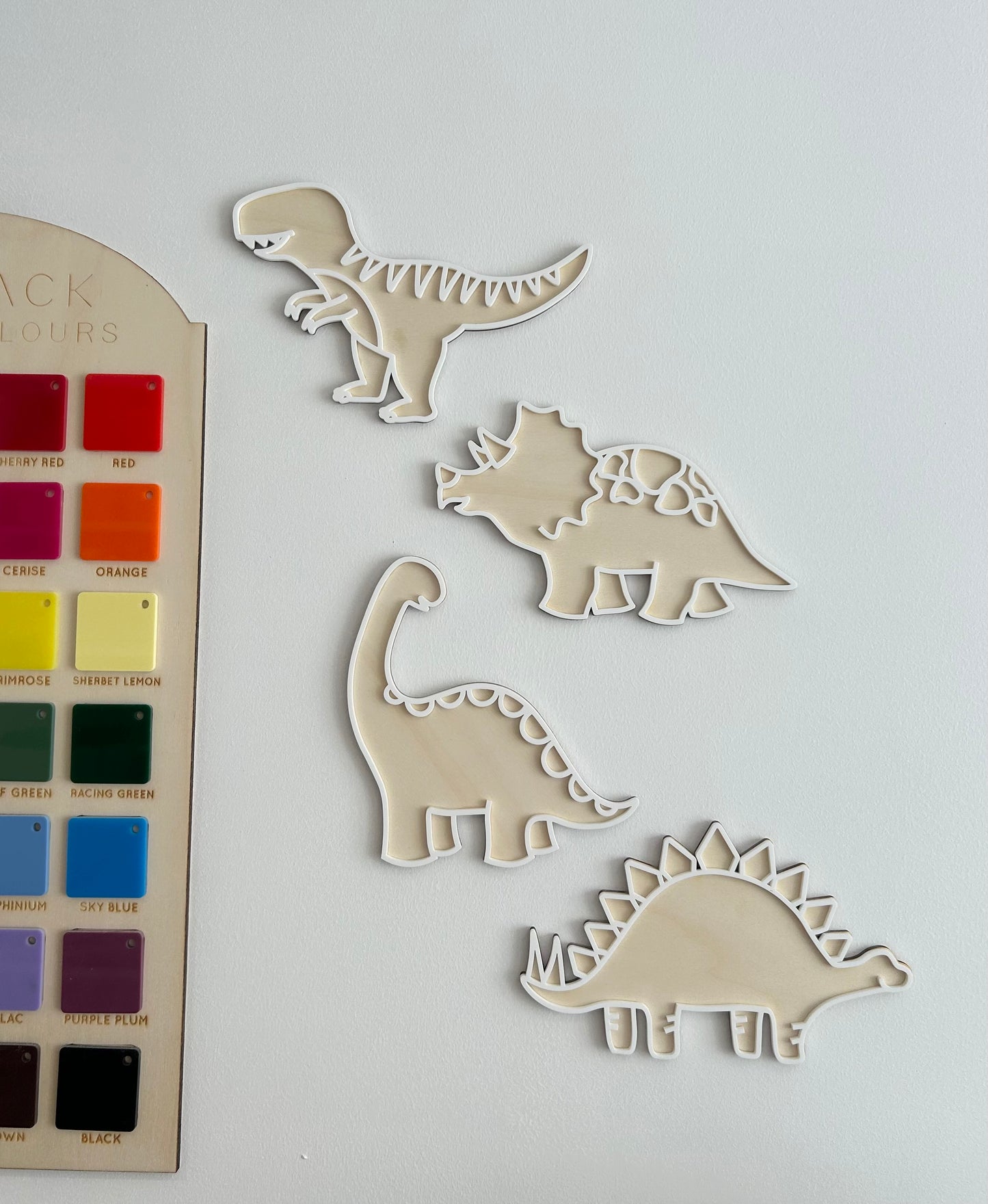 Dinosaurs Wall Decor : Pack of 4