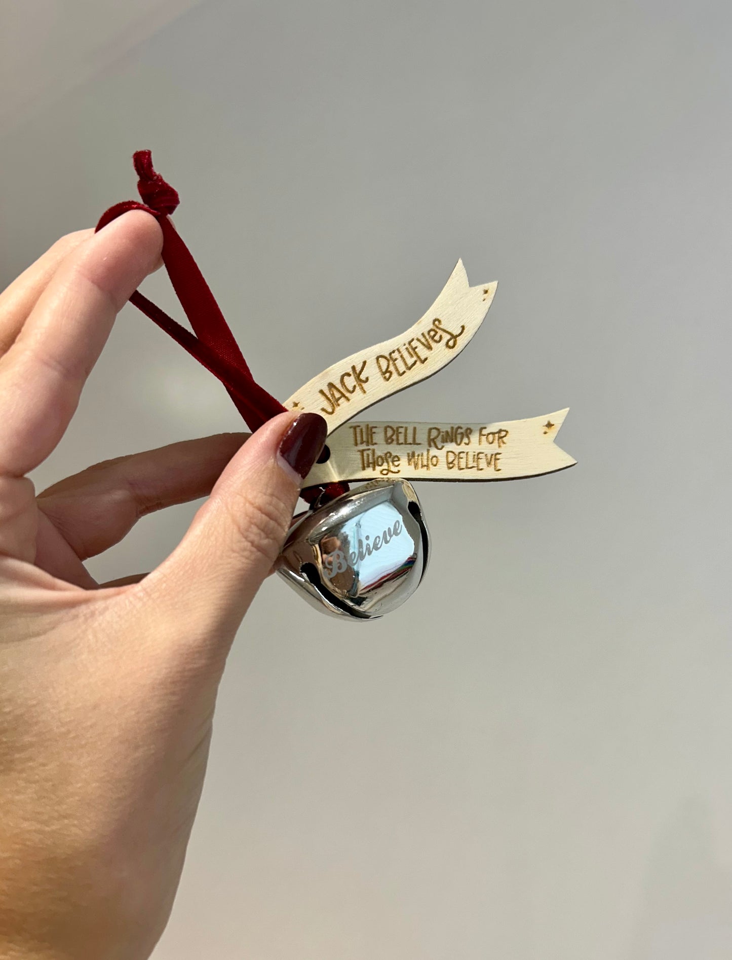 Personalised Believe Bell
