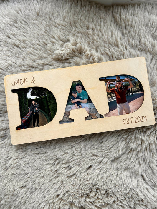 Personalised Dad Photo Frame