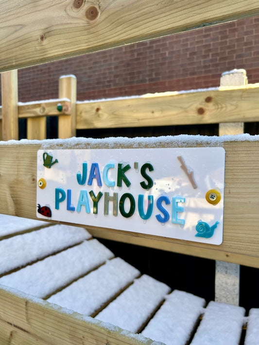 Outdoor Playhouse Sign