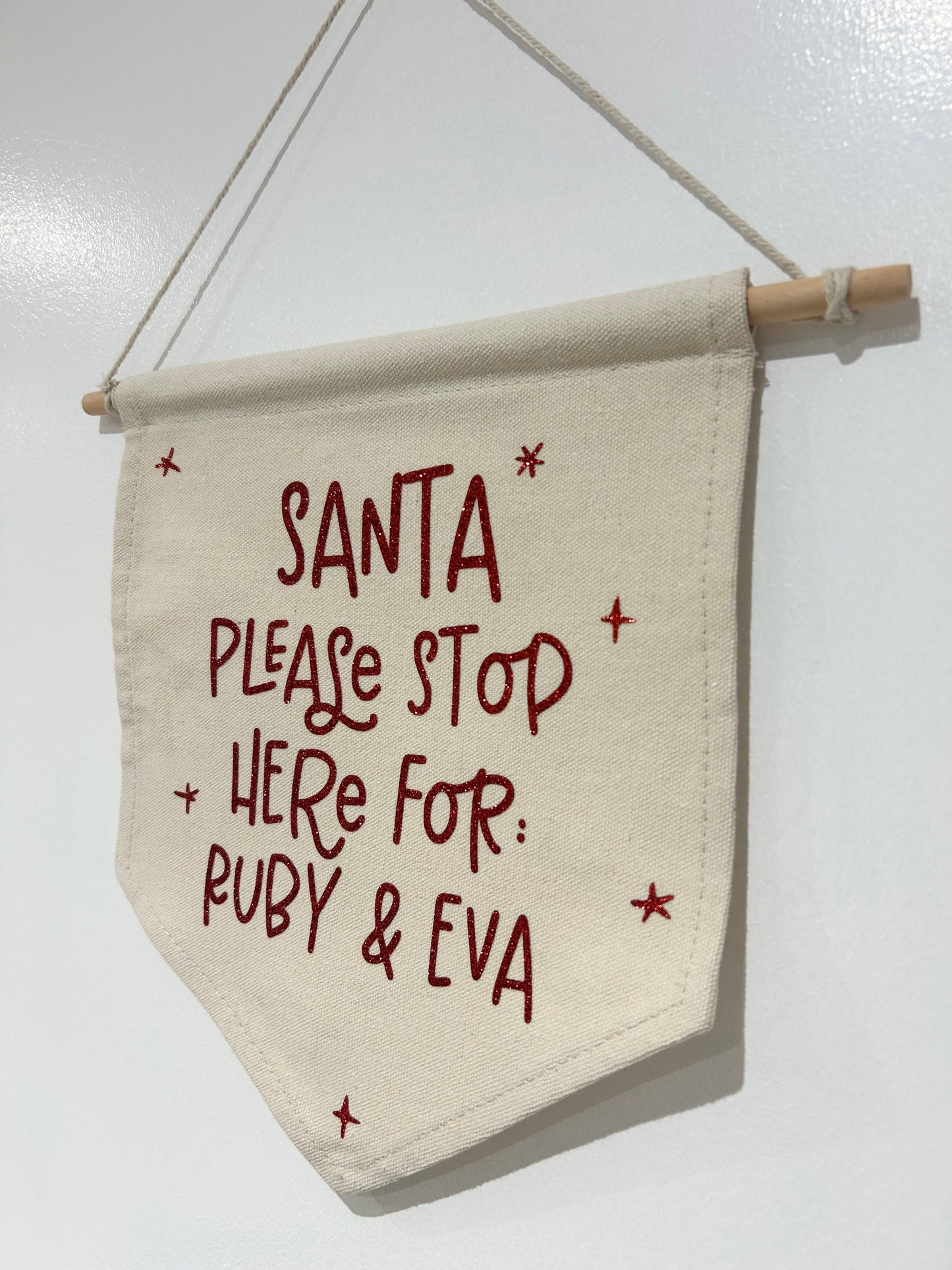 Personalised Santa Flag