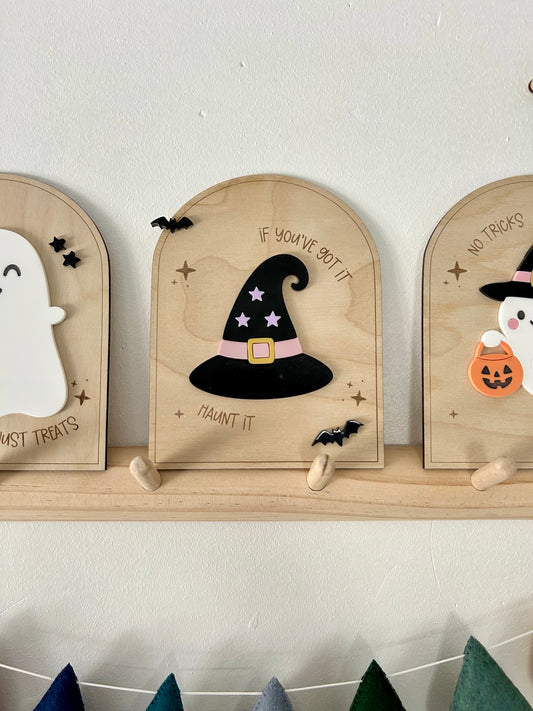 Witches Hat Wall Plaque Halloween