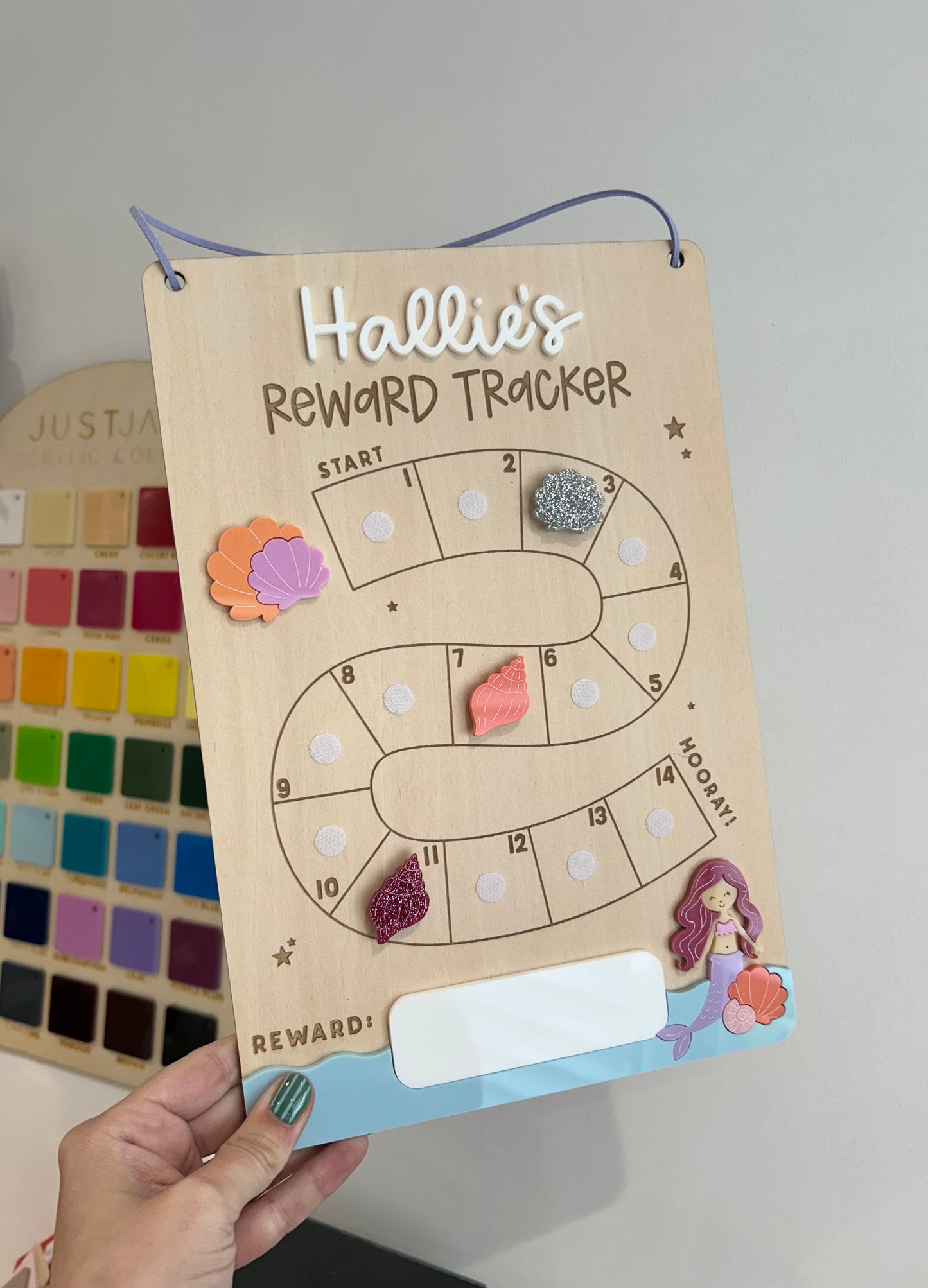 Personalised Mermaid Reward Chart