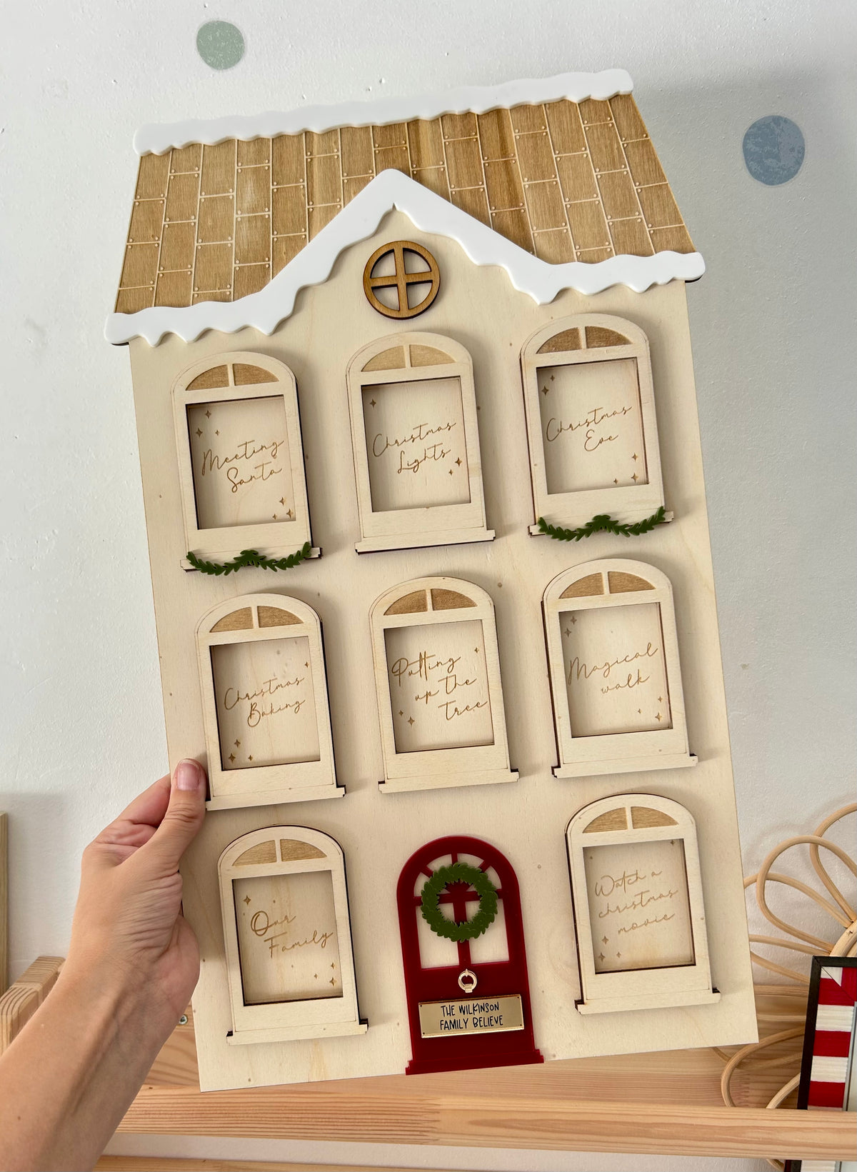 Christmas Memory Polaroid Photo Frame House.