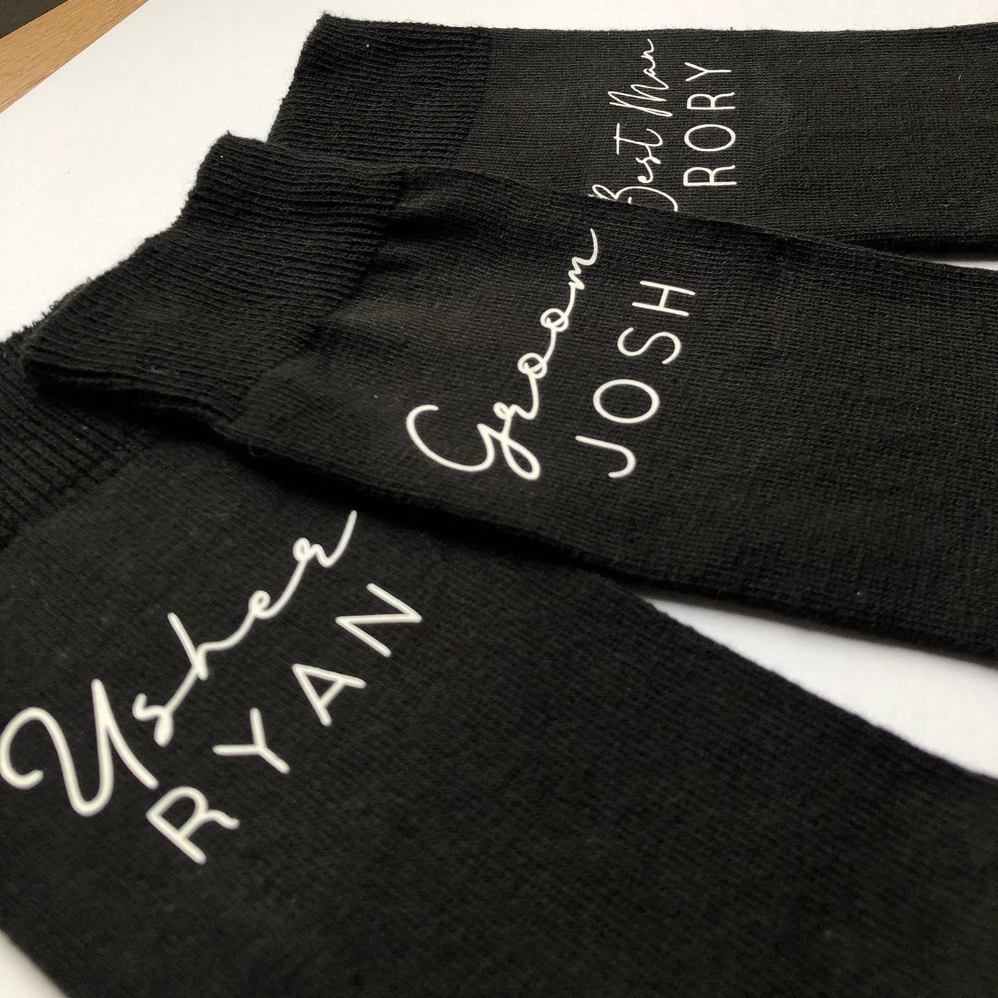 Men’s Personalised Socks | Best man socks | Wedding favour, Groomsman & Usher gift