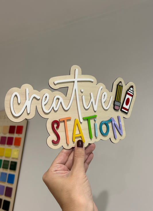 Creative Station Sign