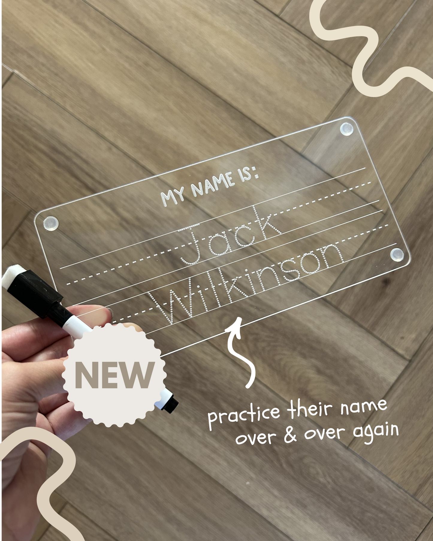 Custom Name Practice Board