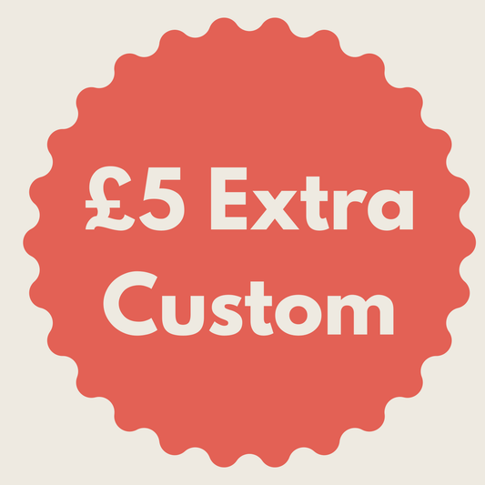 £5 Customisation add-on.